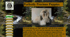 Desktop Screenshot of perfectlypreciouspuppies.com