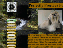 Tablet Screenshot of perfectlypreciouspuppies.com